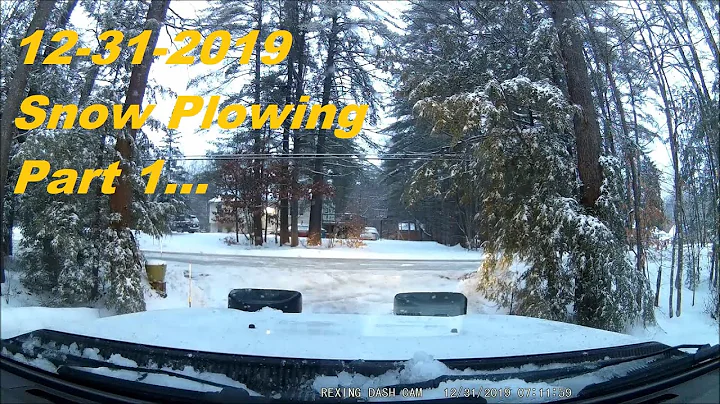 New Years Eve POV Plowing Snow Massive Storm - North East - Ford F250 with Fisher HD2 - Part 1