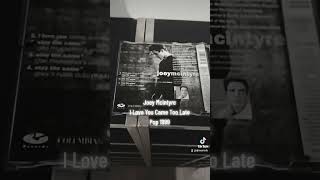 Joey McIntyre – I Love You Came Too Late Maxi-CD Sammlung