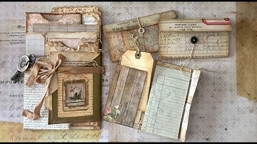 STACKED ENVELOPE JUNK JOURNAL PT. 3: Make Notepads, Coffee Stained Paper and Journal Cards