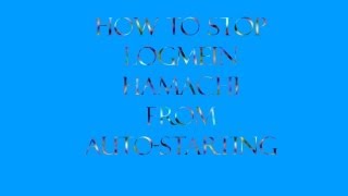 How To Stop LogMeIn Hamachi From Auto-Starting screenshot 3