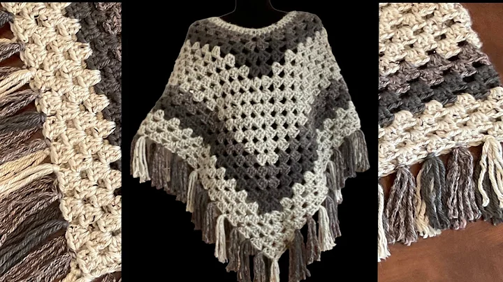 Super Fast and Easy Crochet Poncho Tutorial