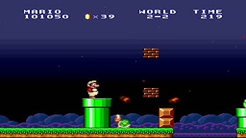 Super Mario Bros The Lost Levels (SNES) Level 2-2