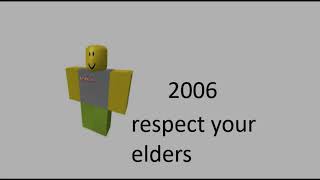 History of Roblox Avatar now2006