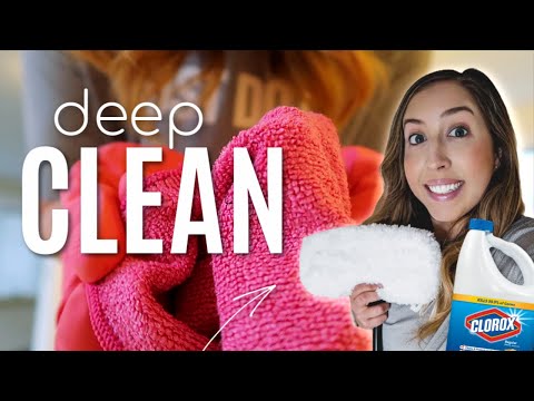 DEEP CLEAN #WITHME | How to use BLEACH to DISINFECT your home