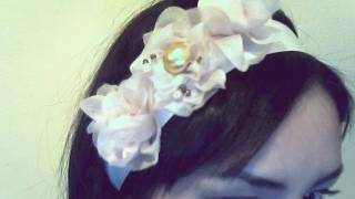 DIY? flores de tela* para un collar/diadema muy bonito (facil de hacer)