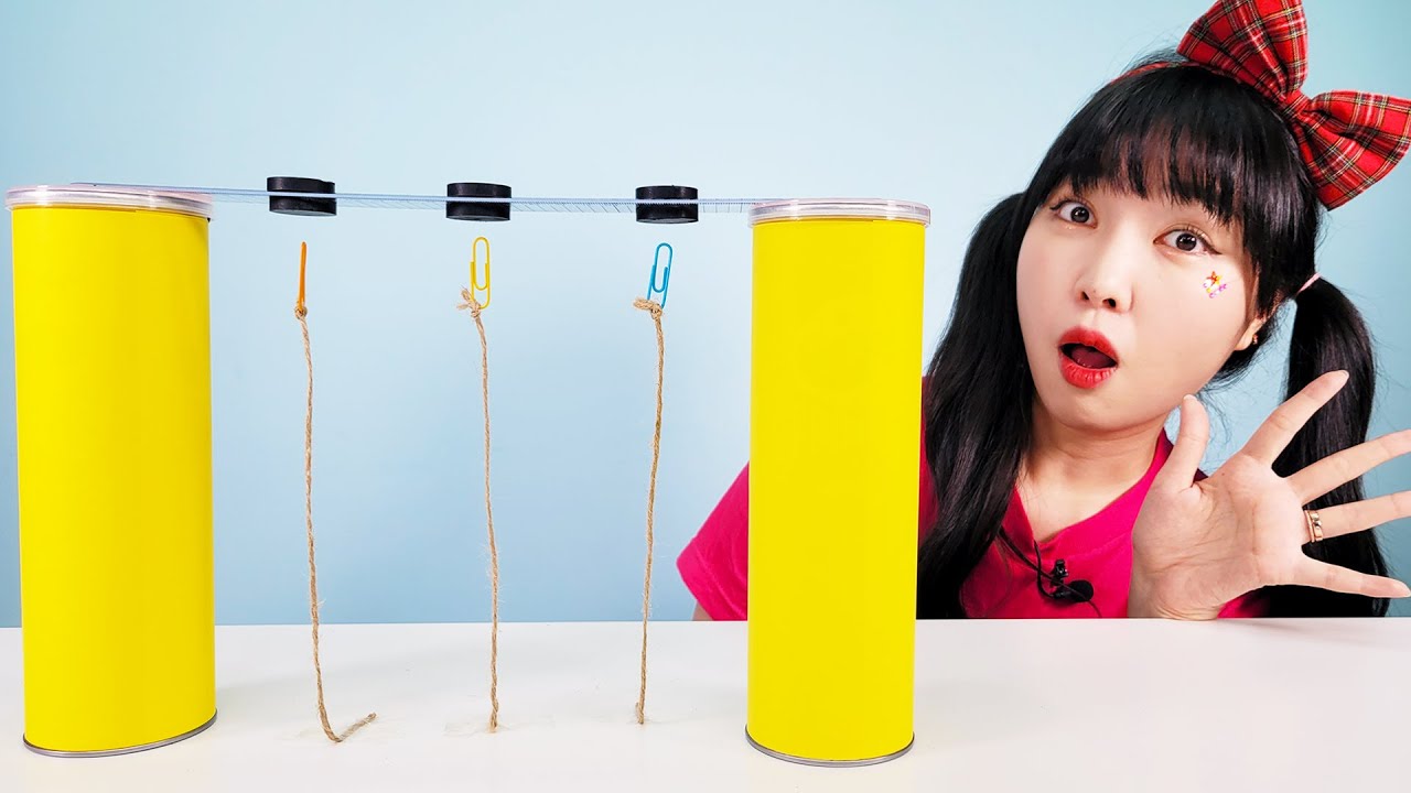 Клип, плывущий в небе ?! DIY Magnet Science [наука Юры]