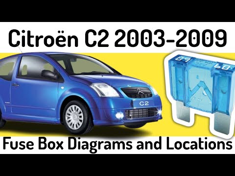 2003 2009 Citroen C2 Fuse Box Diagrams And Fuse Panel Locations
