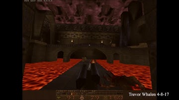 Quake E3M6, Chambers of Torment, speed run, Nightmare (4-8-17) HQ