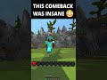 The Most INSANE COMBACK Minecraft Shorts Pvp 