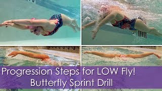 Progression Steps for LOW Fly! Butterfly Sprint Drill!