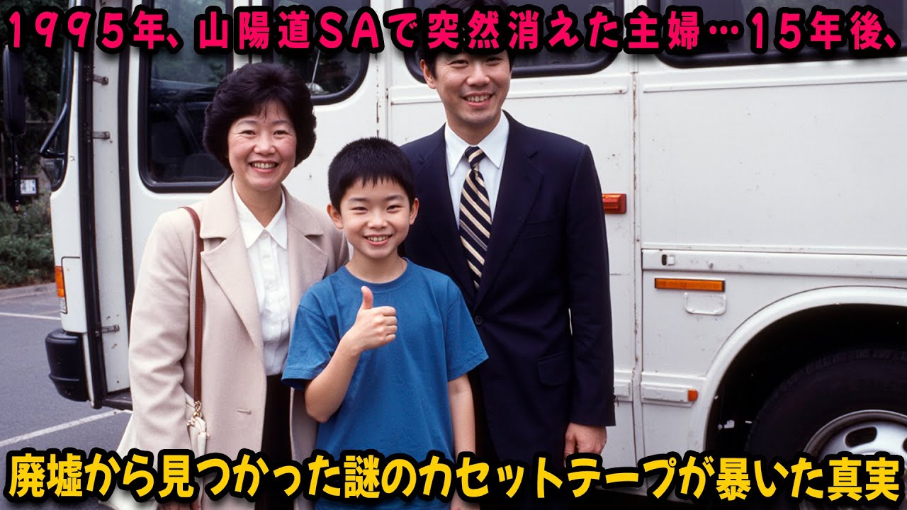 1995年、山陽道SAで突然消えた主婦…15年後、廃墟から見つかった謎のカセットテープが暴いた真実