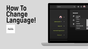 How to Change Language of the Mewe Account [easy]