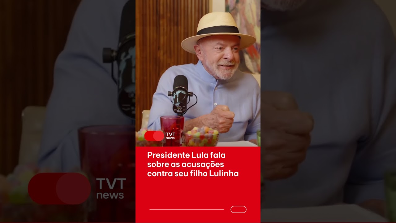 Presidente Lula fala sobre as acusações contra seu filho Lulinha