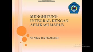 Menghitung Integral dengan Aplikasi Maple screenshot 5