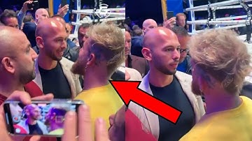 Andrew Tate & Jake Paul FACE OFF Again At Deji Vs Mayweather Fight!