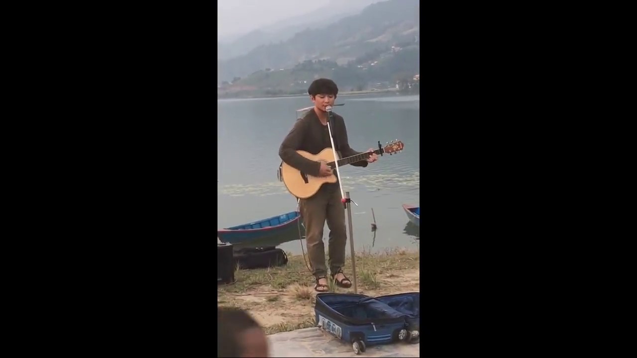 Cute korean guy sings swoopna suman kasari bhanu nepali song