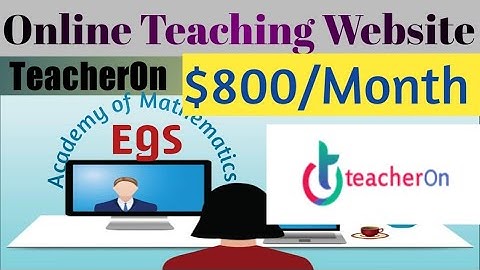 Best Online Teaching Website| TeacherOn Account sign up | Egs academy of Mathematics