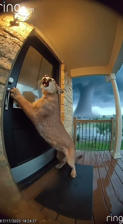 tornado warnning, Do not remain outdoors。it's very dangerous! #funny #tornado #dangerous