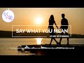 Say What You Mean - Sture Zetterberg [Lyrics, HD] Pop Music, Romantic Music, Relaxing, Hopeful