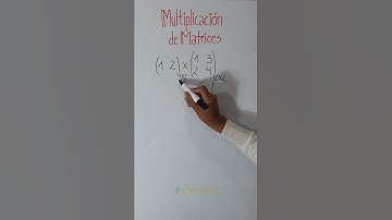 Multiplicación de matrices 1x2 y 2x2 #tutorial #algebralineal #shorts
