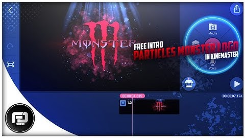 How to make monster logo intro ● KINEMASTER and PIXELLAB tutorial ● Fadintro
