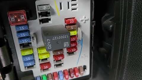 Chevrolet Equinox - RADIO FUSES LOCATION (2011 - 2017)