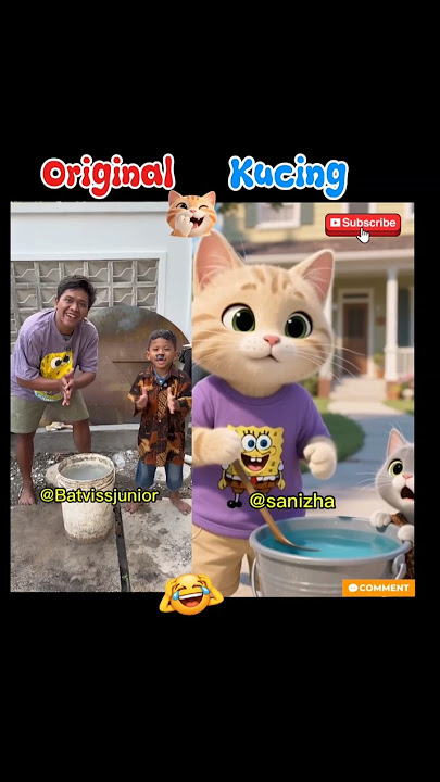 Kucing Juna menirukan suara aneh 😁 #kucing #animasi #kartun #lucu #kocak #comedy #funny #shorts