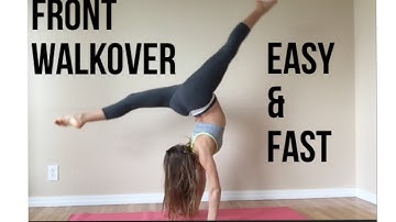 How to do a FRONT WALKOVER (SIMPLE, FAST, AND EASY)