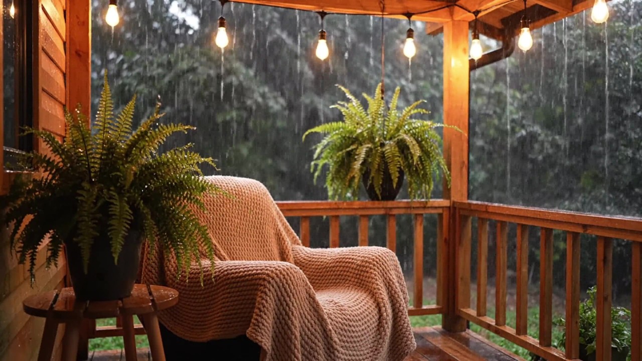 3 Hours Deep Sleep Music with Heavy Rain Sounds 🌧️ Insomnia Relief