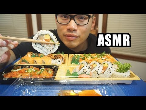 SUSHI *SATISFYING EATING ASMR SOUNDS