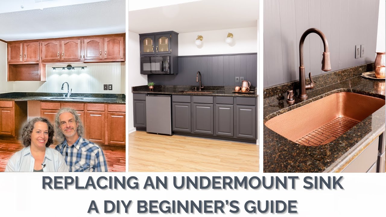 Replacing an Undermount Sink - a DIY Beginners Guide - YouTube