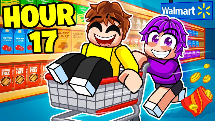 24 Hour OVERNIGHT at WALMART in Roblox?! (KICKED OUT)