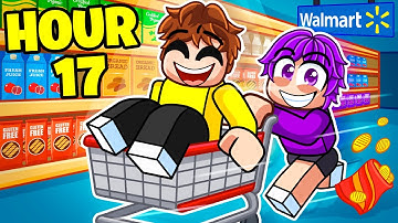 24 Hour OVERNIGHT at WALMART in Roblox?! (KICKED OUT)