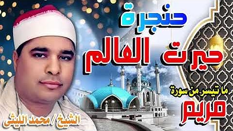 سوره مريم بصوت الشيخ محمد الليثي حنجره