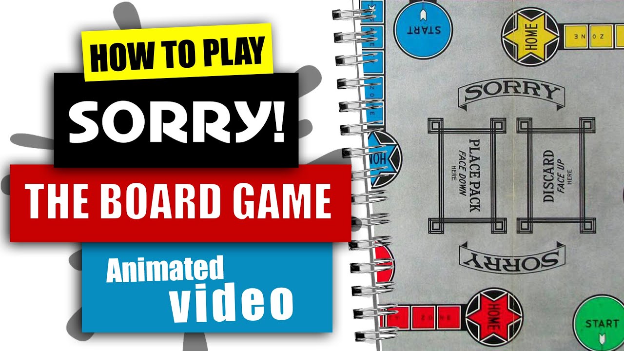 Play sorry Board game. The Rules of the game. Regrets Board game. Game instructions. Your game your rules
