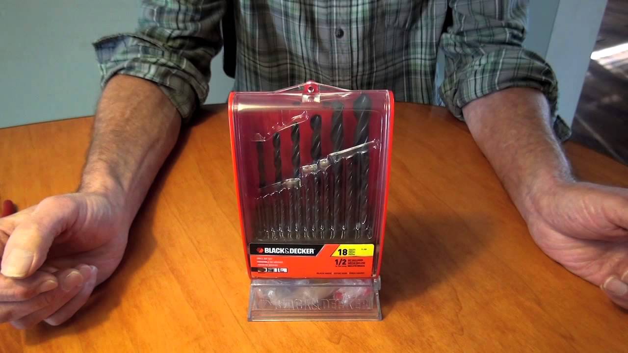 How to Open a Black & Decker 18 pc Drill Bit Kit Case 