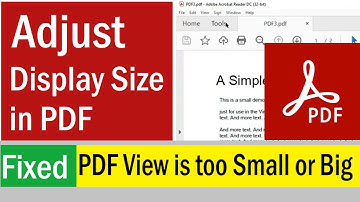 Changing Default Page View in Adobe Acrobat | PD Display View Small Big Medium | PDF Display Size