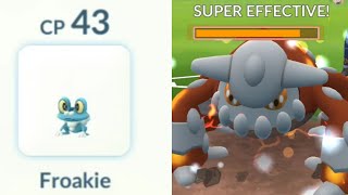 I used 43 CP Froakie in Master League and Won! (Pokemon Go)