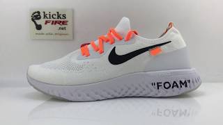 off white nike epic react flyknit