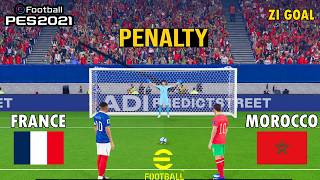 France vs Morocco | Penalty Shootout World Cup 2026 Simulation Gameplay | eFootball PES 2021 PC screenshot 3