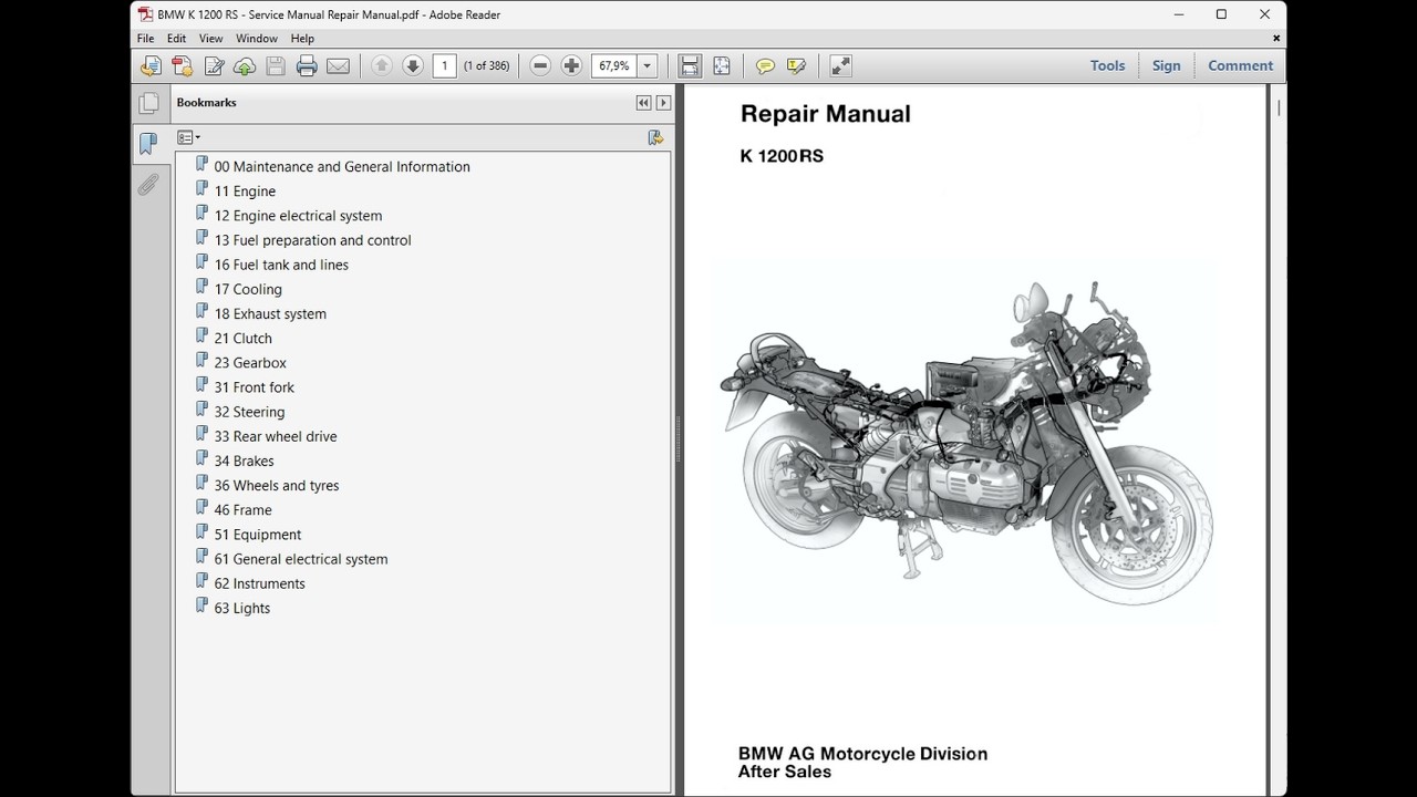 BMW K 1200 RS 2001-2005 - Workshop Service Repair Manual - YouTube