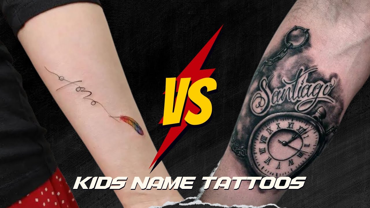 100+ Kids Name Tattoos You Need To See! - YouTube