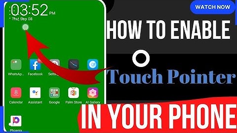 How to enable Touch Pointer on your device