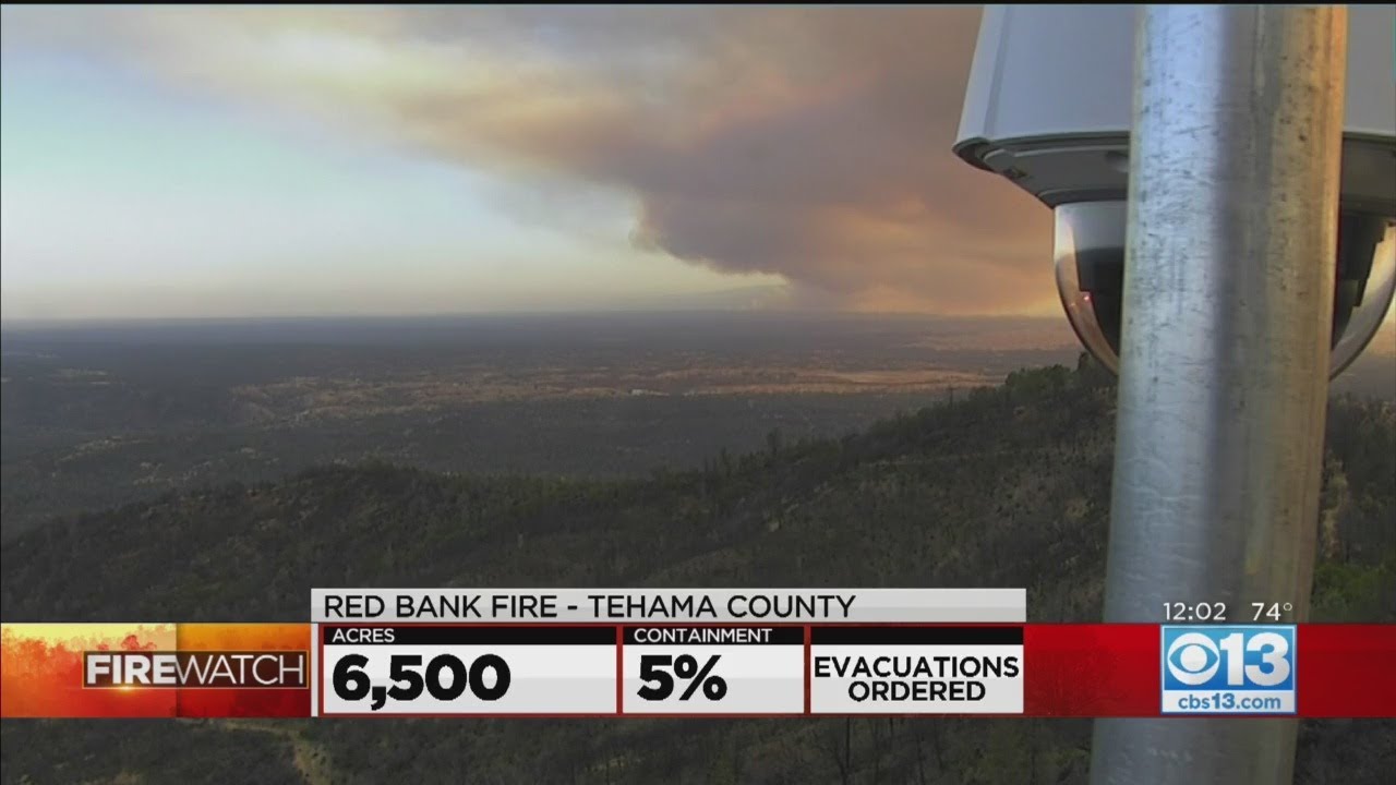 Evacuations Ordered In Tehama County's Red Bank Fire