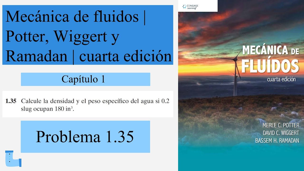 Problema 1.35 | Potter, Wiggert y Ramadan | MECÁNICA DE FLUIDOS