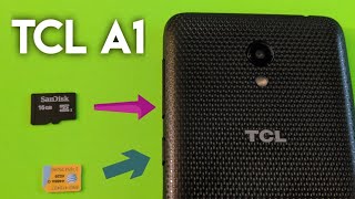 TCL A1 How insert and remove SIM card / SD card