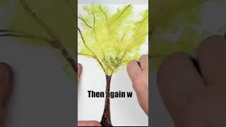 EASIEST Way To PAINT a TREE