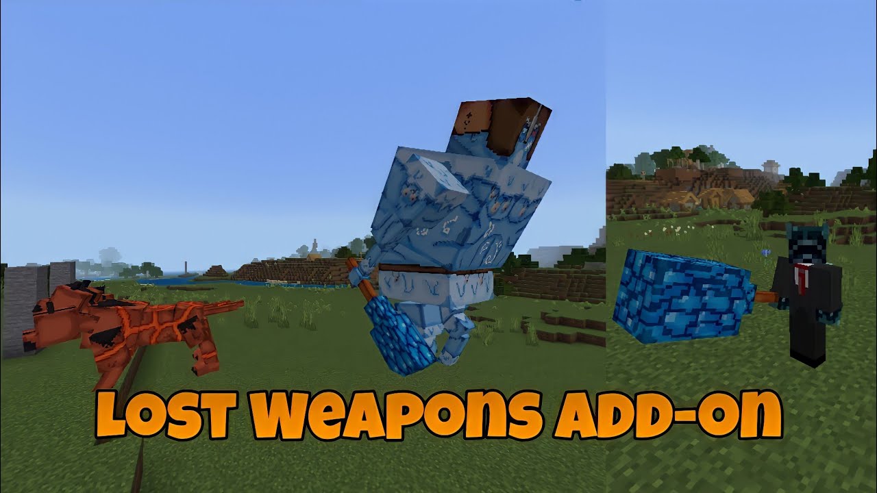 Lost Weapons Add-on | Showcase | MCPE | MoonlightYT