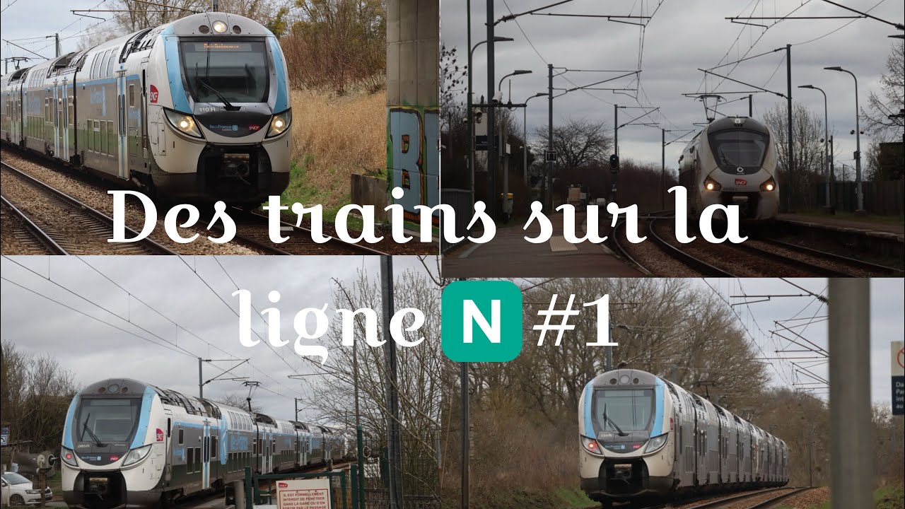 Des trains sur la ligne N du Transilien #1 (Transilien, TER)