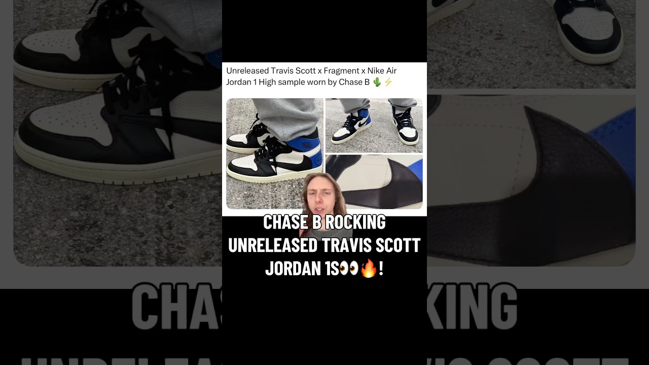 CHASE B ROCKING UNRELEASED TRAVIS SCOTT JORDAN 1S👀COP OR DROP?🔥 #sneakers #jordan1